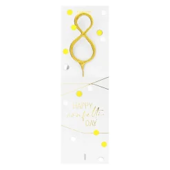 Bougie chiffre 8 Happy confetti - Wondercandle