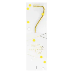 Bougie chiffre 7 Happy confetti - Wondercandle