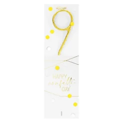 Bougie chiffre 9 Happy confetti - Wondercandle