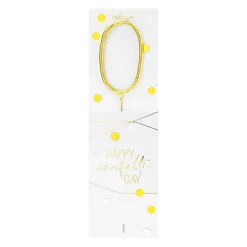 Bougie chiffre 0 Happy confetti - Wondercandle