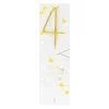 Bougie chiffre 4 Happy confetti - Wondercandle