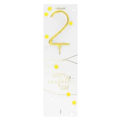 Bougie chiffre 2 Happy confetti - Wondercandle