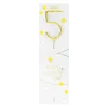 Bougie chiffre 5 Happy confetti - Wondercandle