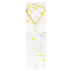 Bougie coeur Happy confetti - Wondercandle