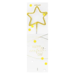 Bougie étoile Happy confetti - Wondercandle