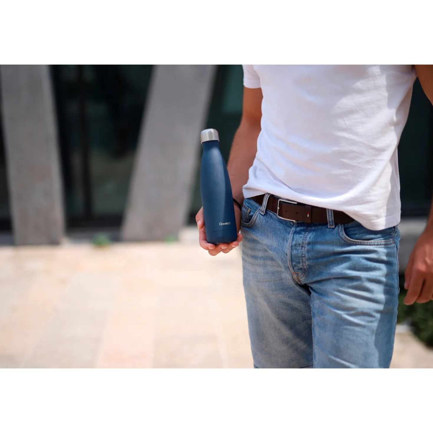 Bouteille isotherme inox 500ml Original bleu nuit - Qwetch