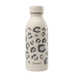 Bouteille isotherme inox 500ml Icon Leopard Sable - Qwetch