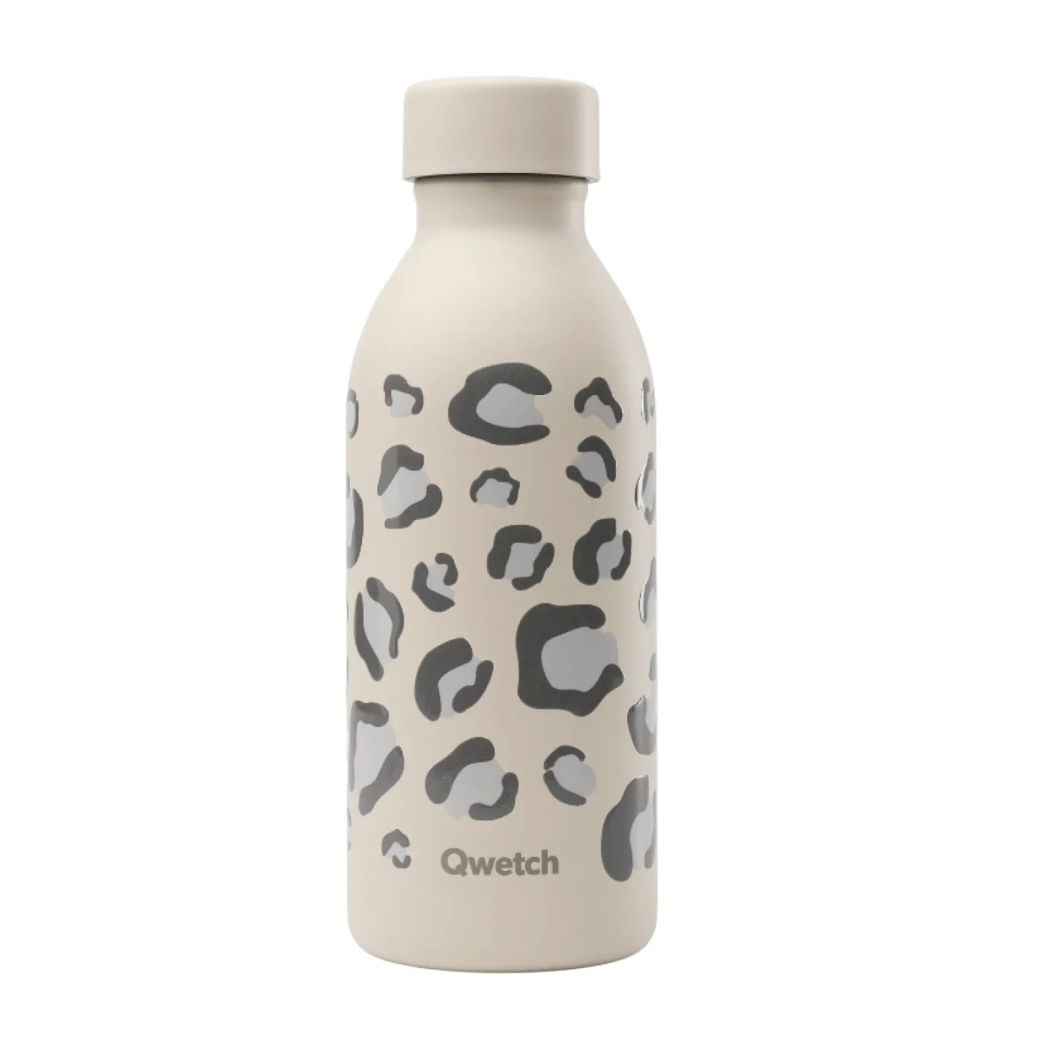 Bouteille isotherme inox 500ml Icon Leopard Sable - Qwetch