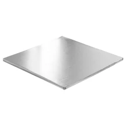Cake drum : base épaisse pour gâteau carrée argentée 35 cm
