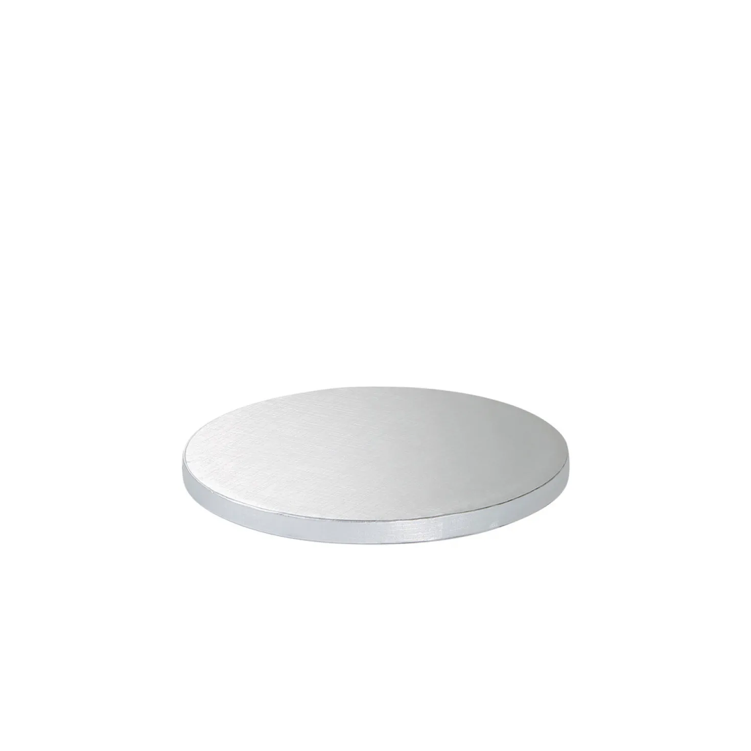 Cake drum : base épaisse pour gâteau ronde argentée 20 cm