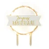 Cake topper Joyeux Anniversaire avec leds - Scrapcooking