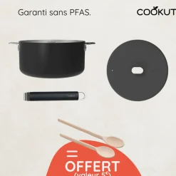 Casserole Merveilleuse Graphite 20 cm + accessoires offerts