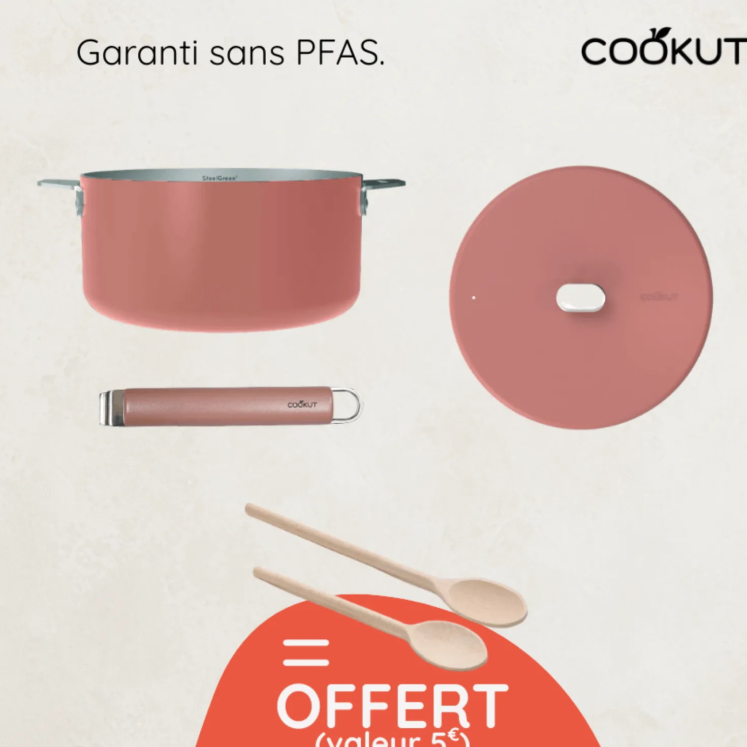 Casserole Merveilleuse Guimauve 20 cm + accessoires offerts