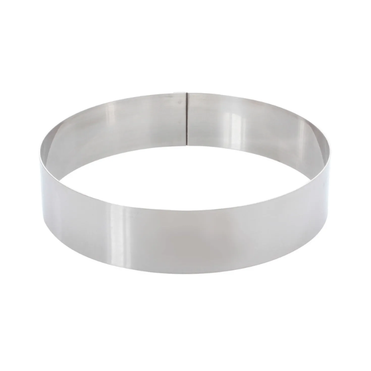 Cercle à mousse en inox 4/6 parts 20 cm - Alice Délice