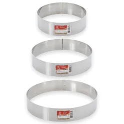 Cercle à mousse en inox 6/8 parts 24 cm - Alice Délice