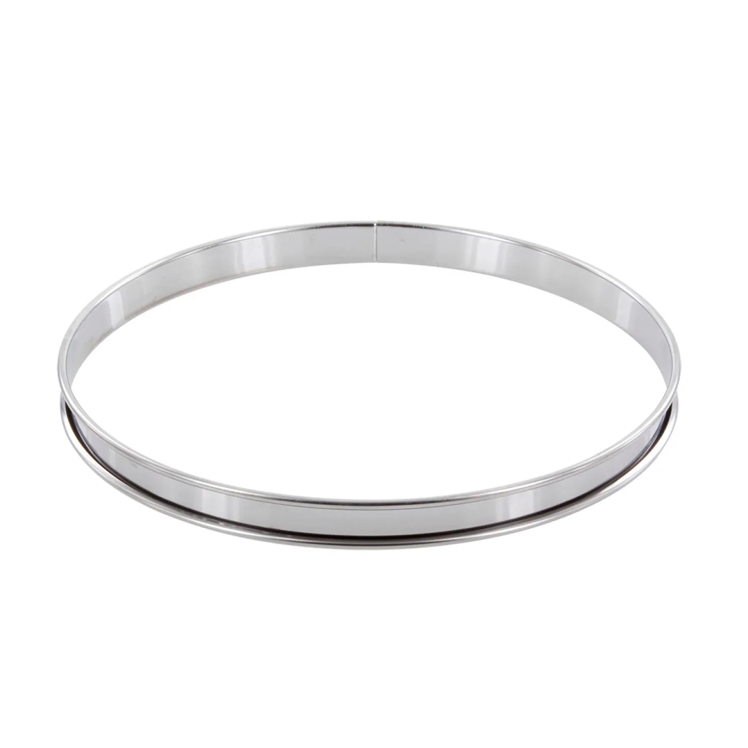 Cercle à tarte en inox 24 cm hauteur 2 cm - Alice Délice