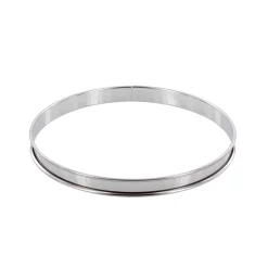 Cercle à tarte en inox 22 cm hauteur 2 cm - Alice Délice