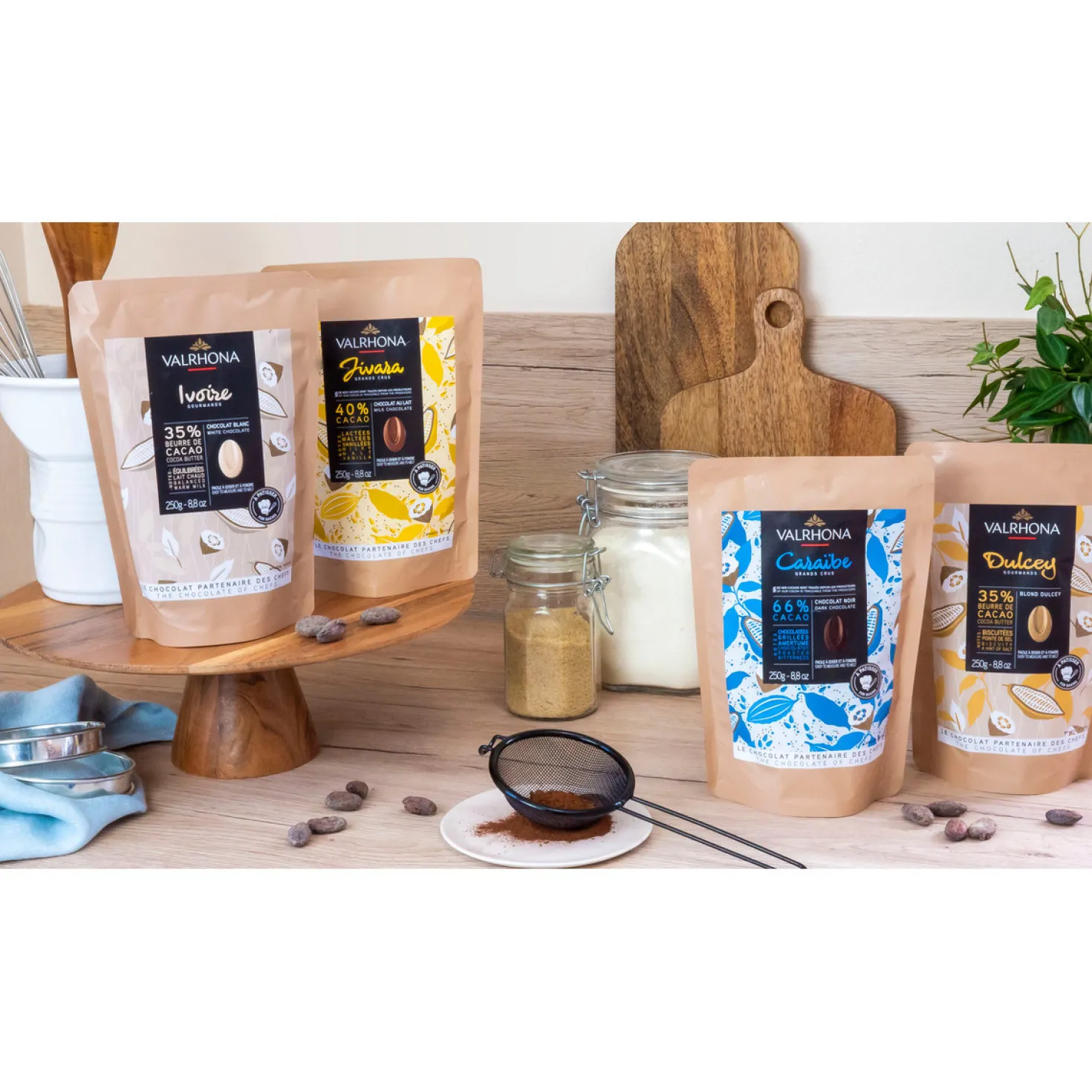 Chocolat à pâtisser blanc Ivoire 35% 250 gr - Valrhona