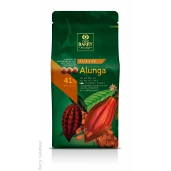 Chocolat à pâtisser lait Alunga 41% 1 kg - Barry