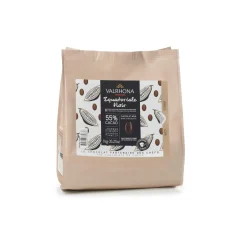 Chocolat à pâtisser noir Equatoriale 55% 1 kg - Valrhona