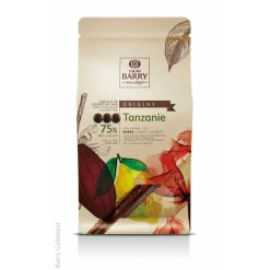 Chocolat à pâtisser noir Tanzanie 75% 1 kg - Barry