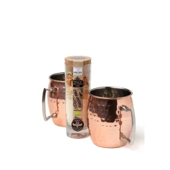 Coffret Moscow Mule bio et 2 tasses - Quai Sud