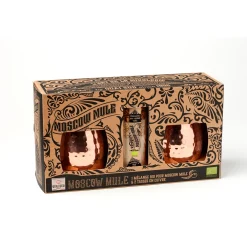 Coffret Moscow Mule bio et 2 tasses - Quai Sud