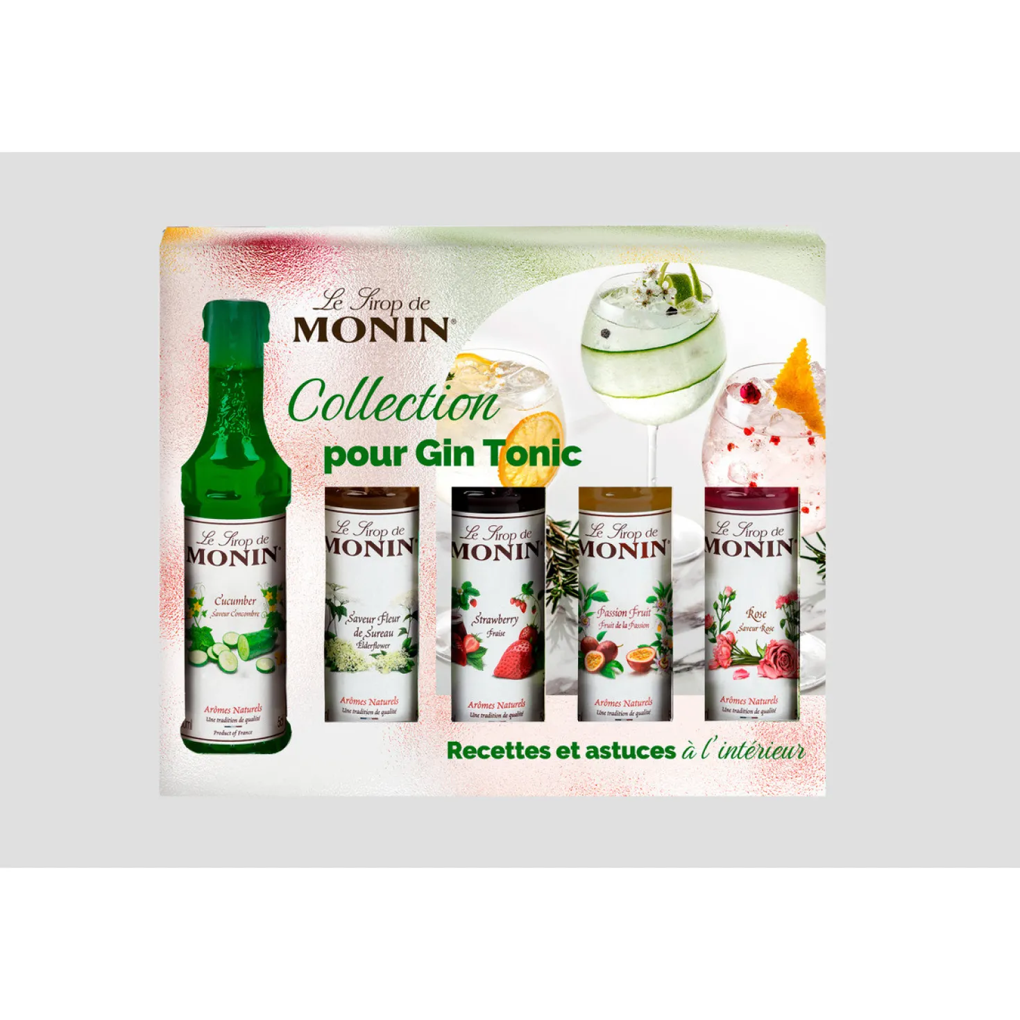 Coffret sirops Gin Tonic 5x50 ml - Monin