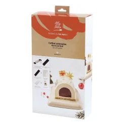 Coffret ustensiles bûche de Noël 30cm - Alice Délice