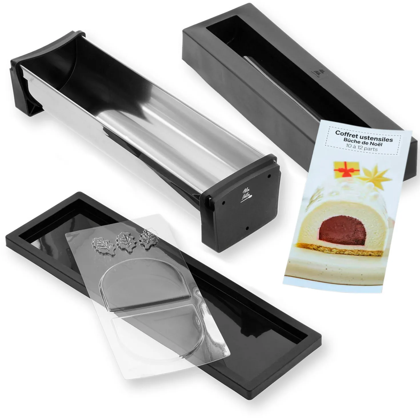 Coffret ustensiles bûche de Noël 30cm - Alice Délice