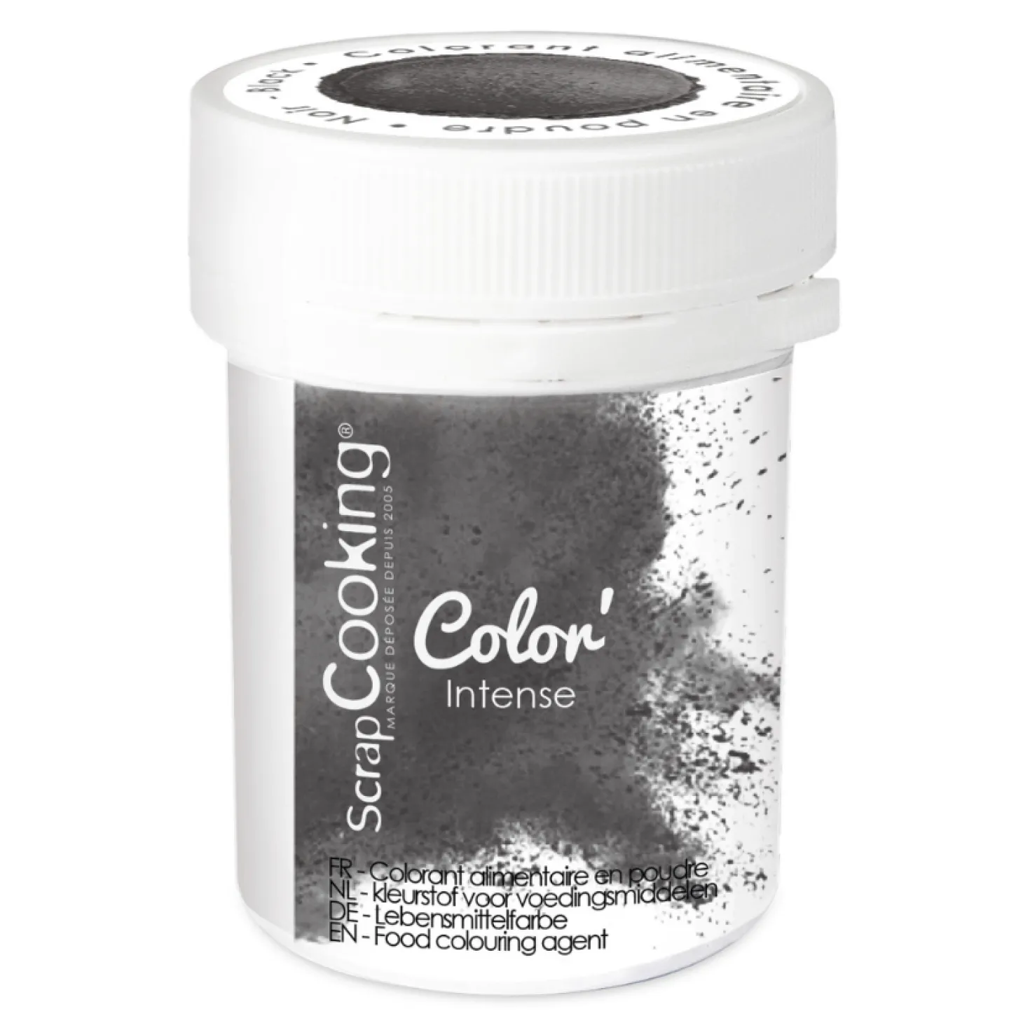 Colorant poudre hydrosoluble Noir 5g - Scrapcooking