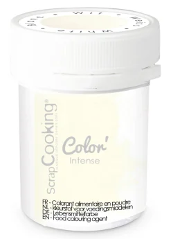 Colorant poudre hydrosoluble Blanc 5 g - ScrapCooking