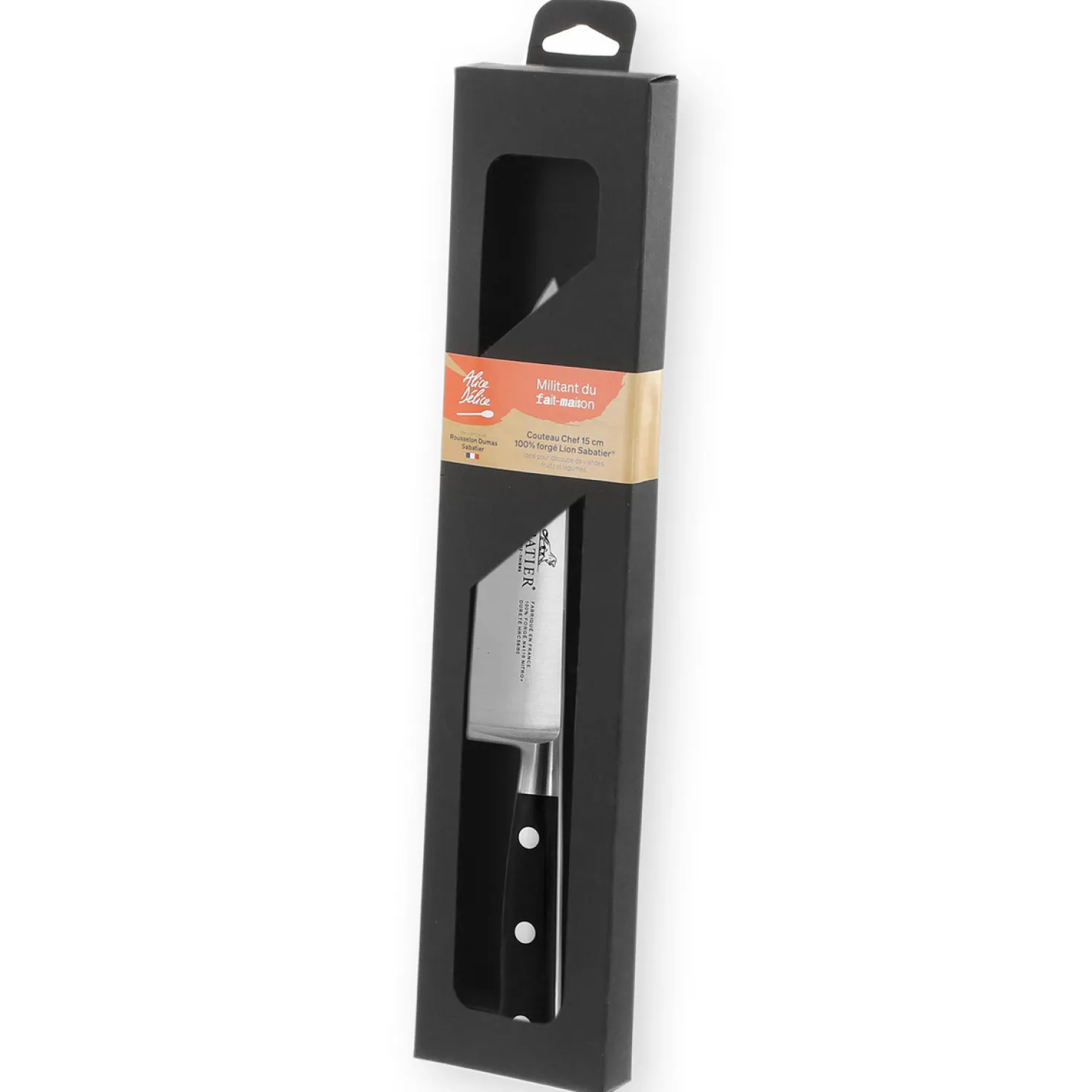 Couteau chef 15 cm Sabatier forgé - Alice Délice