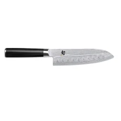Couteau Santoku lame alvéolée 18 cm damassé Shun - Kai