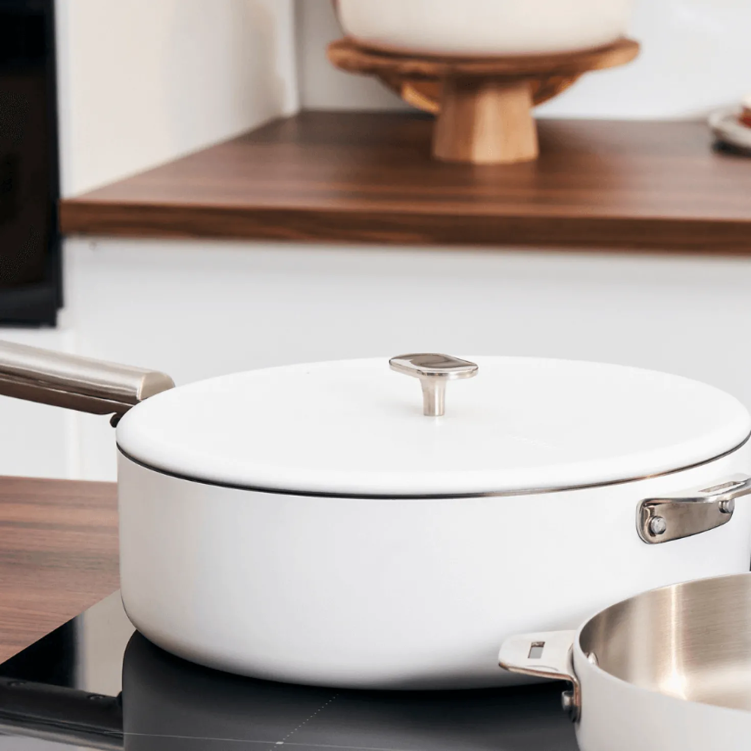 Couvercle inox Le Merveilleux 28 cm polaire - Cookut
