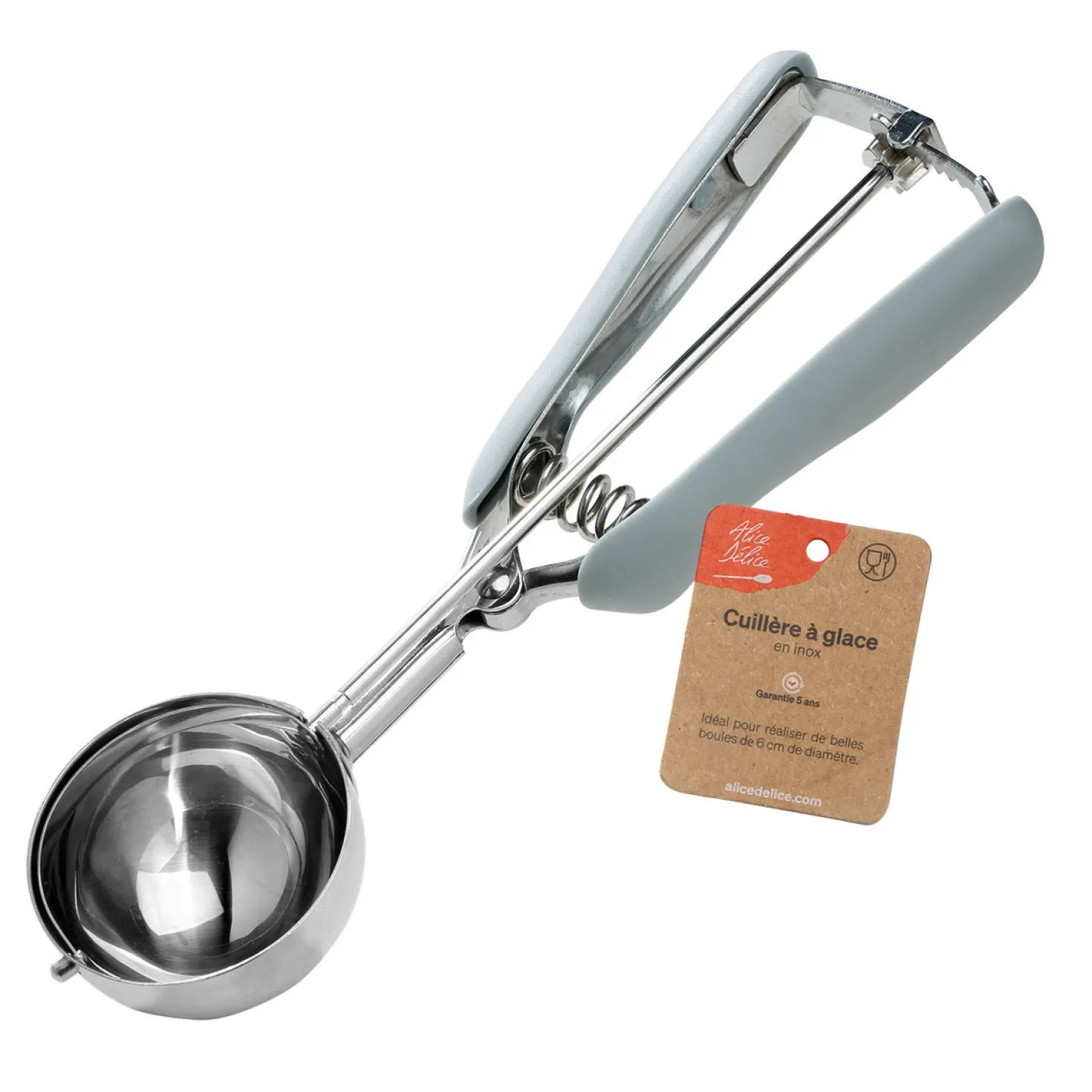 Cuillère à glace mécanique en inox 24 cm - Alice Délice