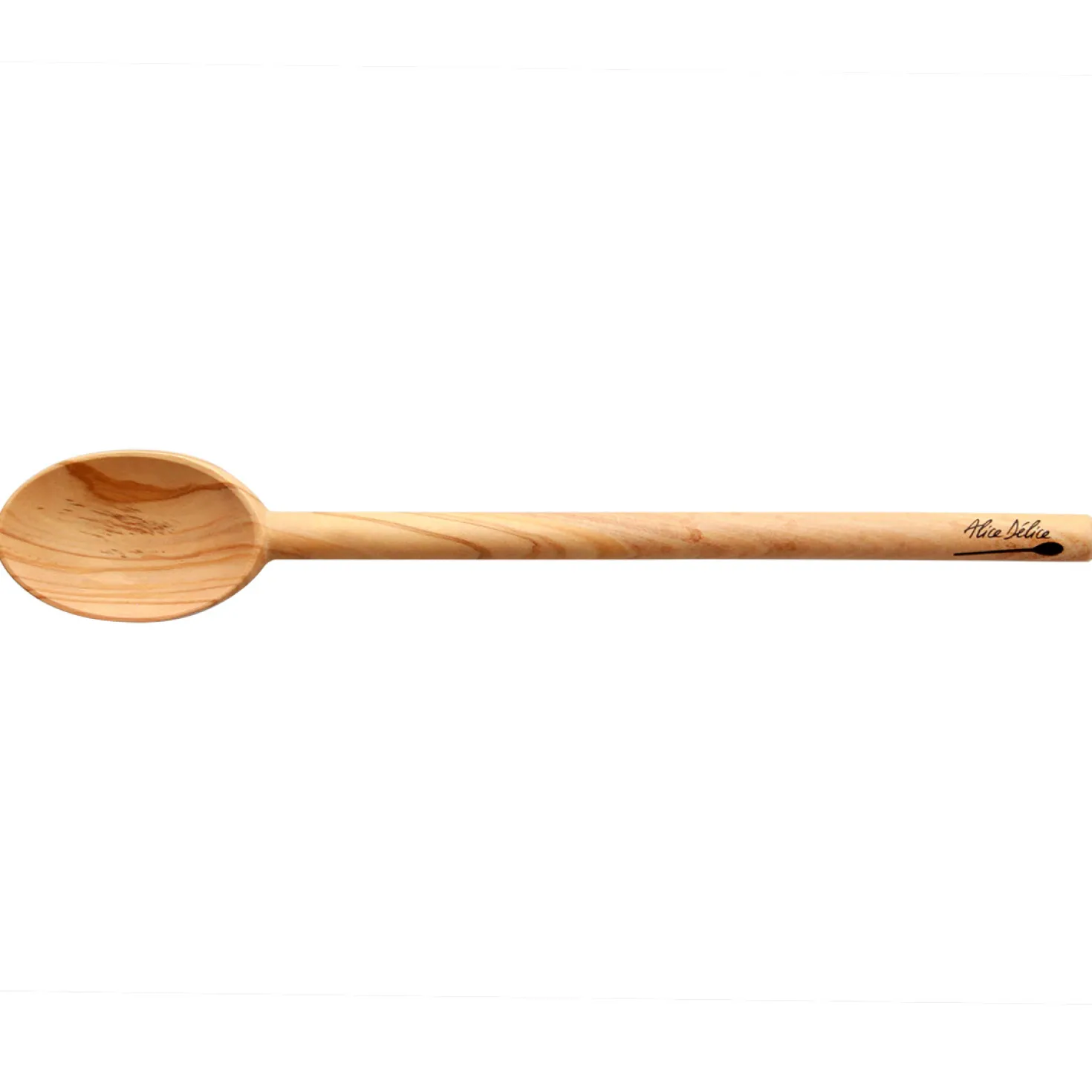 Cuillère en bois d'olivier mouvette 30 cm - Alice Délice