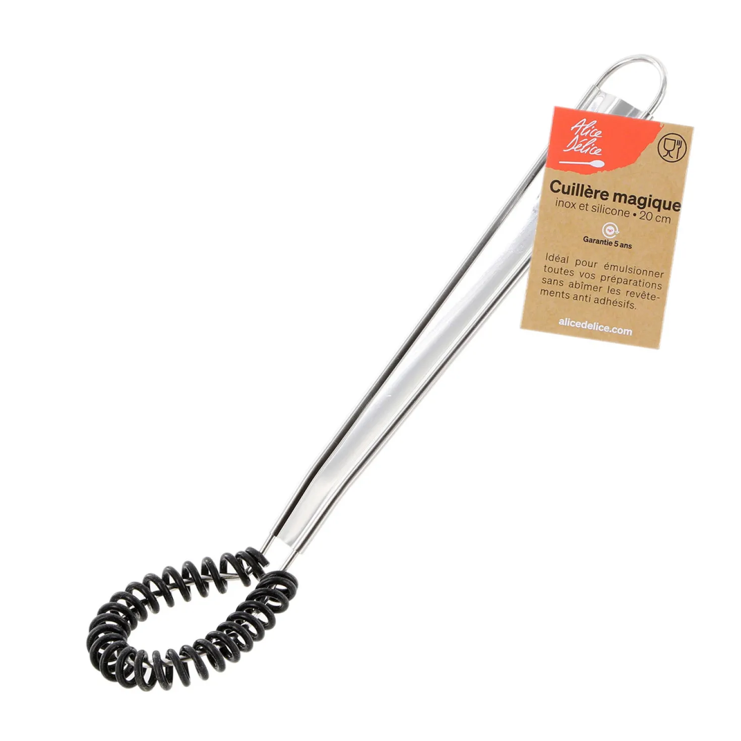 Cuillère magique en inox et silicone - Alice Délice