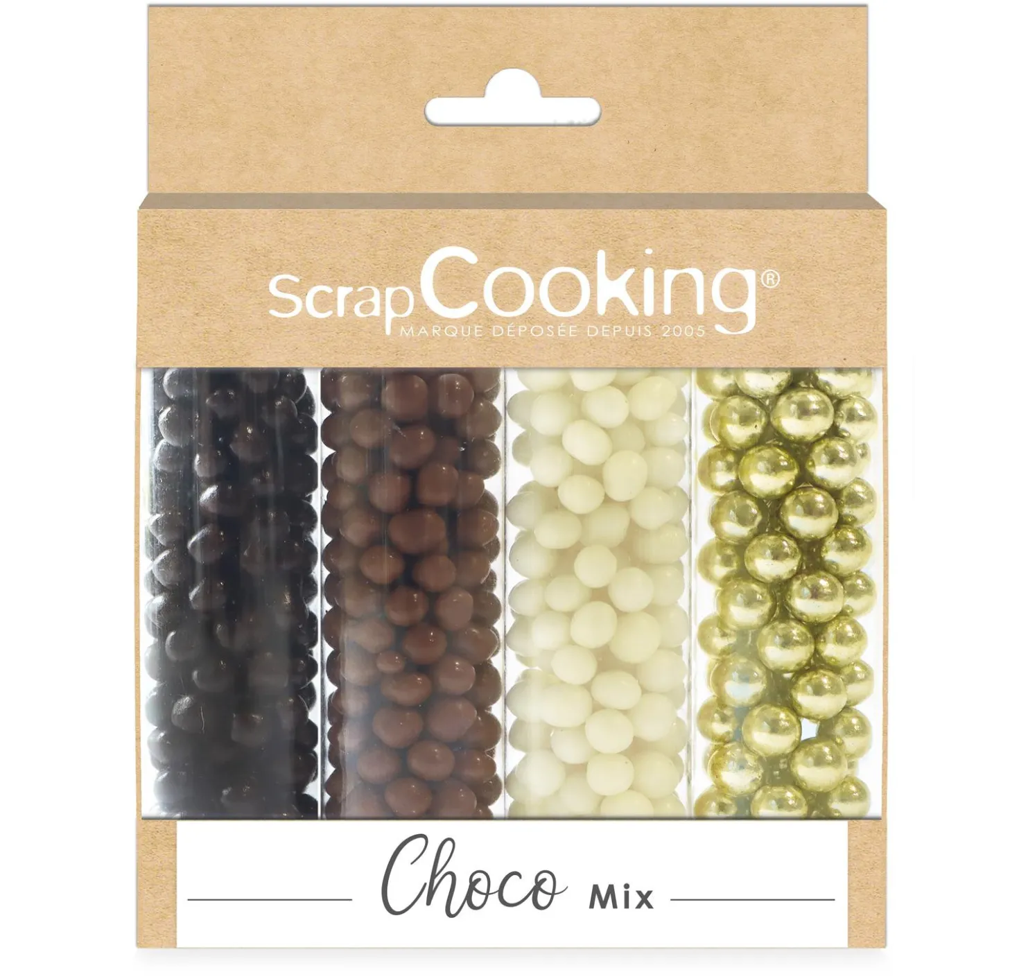 Décor à parsemer : set de décors chocolatés et dorés Choco M