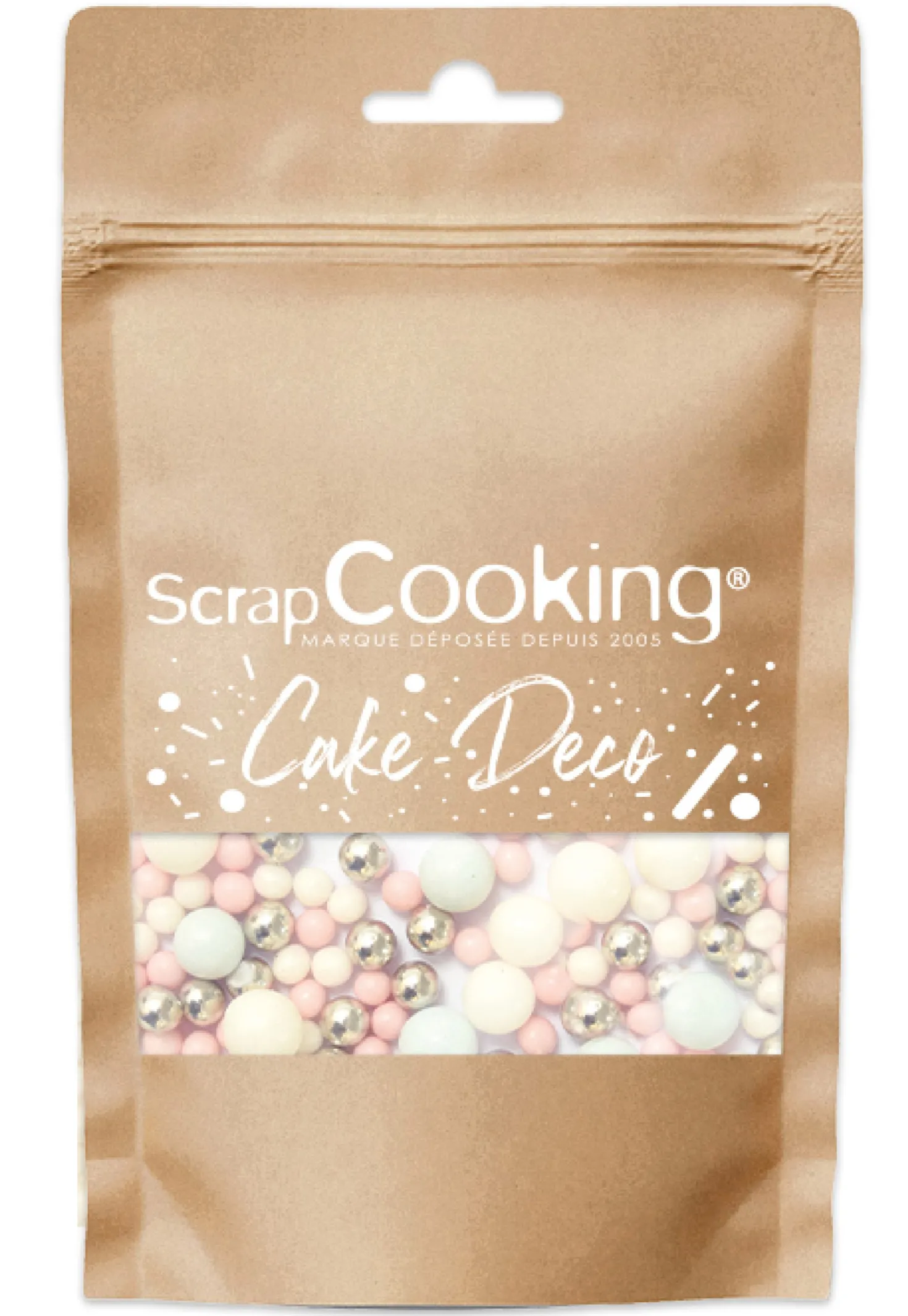 Décor à parsemer Perles Pastelles 70 g - Scrapccoking