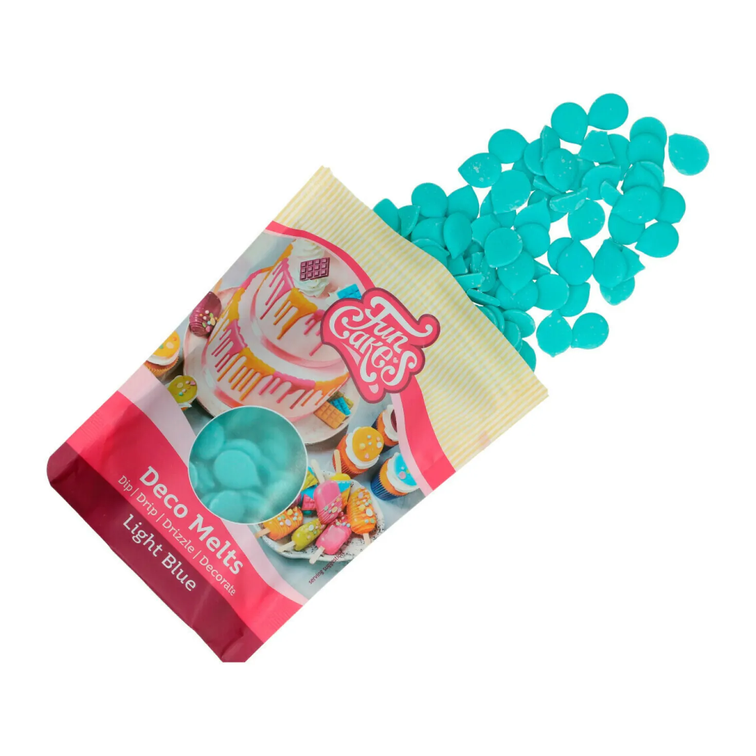 Deco melts Bleu Ciel 250 g - FunCakes