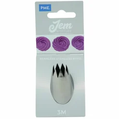 Douille en inox : cannelée étoile 18 mm 3M - PME