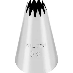 Douille en inox : cannelée étoile 32 - Wilton