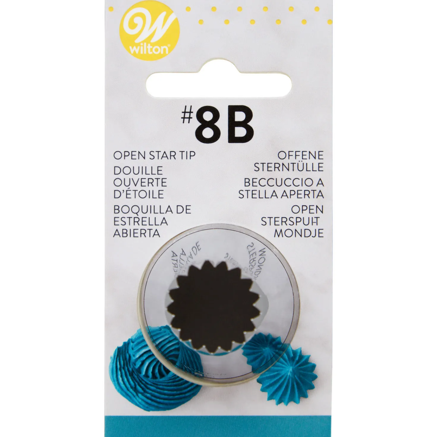 Douille en inox : cannelée étoile 15 mm 8B - Wilton