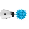 Douille en inox : cannelée étoile 6B - Wilton