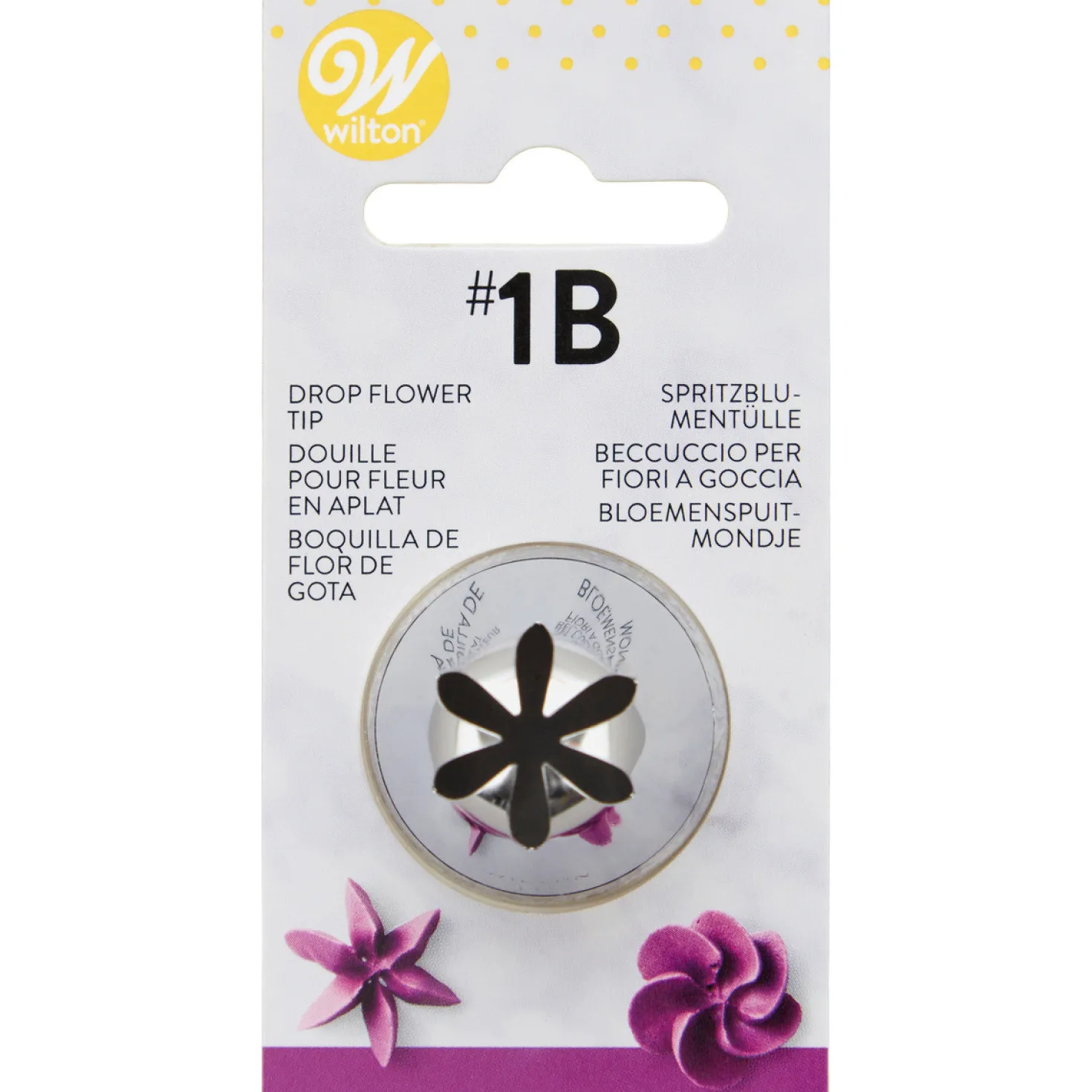 Douille en inox : fleur 15 mm 1B - Wilton