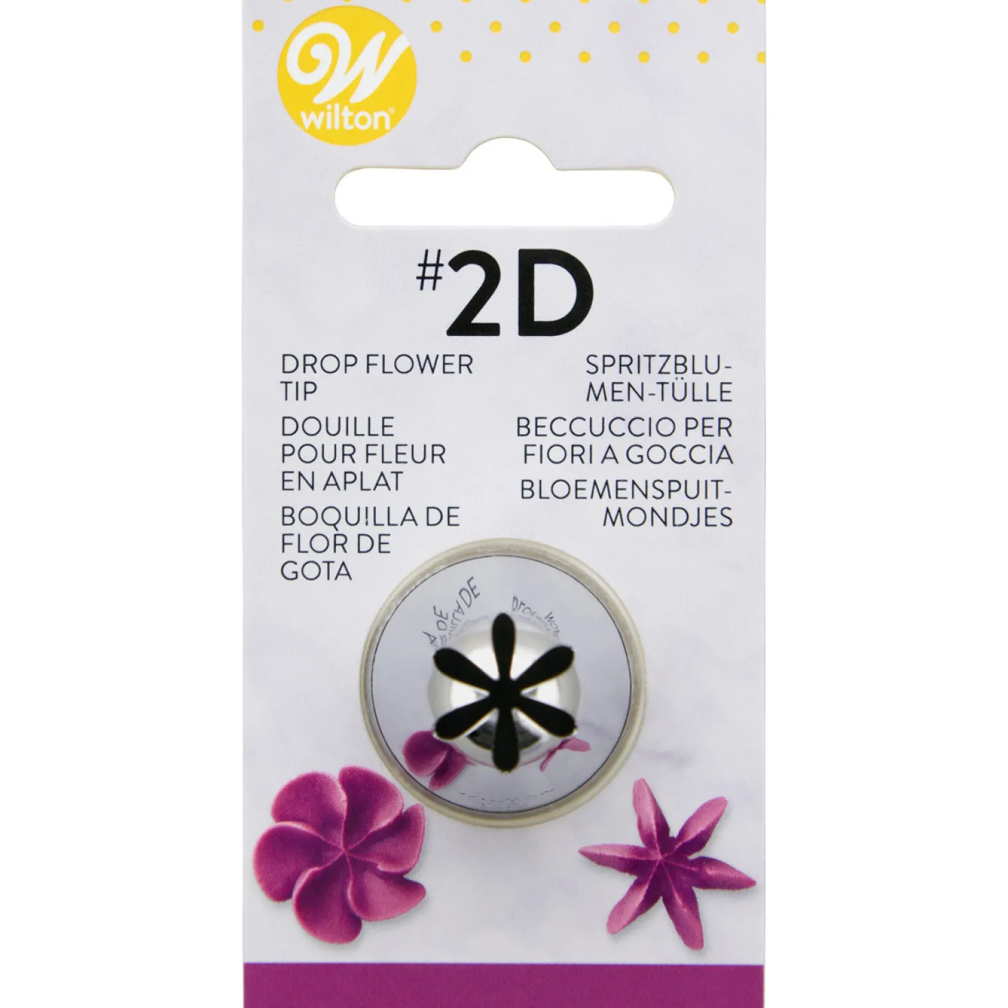 Douille en inox : fleur 12 mm 2D - Wilton
