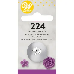 Douille en inox : fleur 4 mm 224 - Wilton