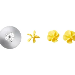 Douille en inox : fleur 4 mm 224 - Wilton