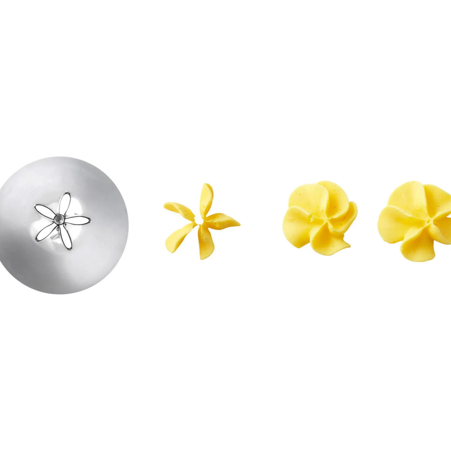 Douille en inox : fleur 4 mm 224 - Wilton